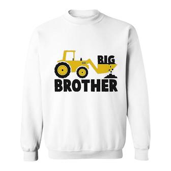 Big Brother For Toddler Boys Tractor Big Bro Promoted To Big Brother Sweatshirt - Thegiftio UK