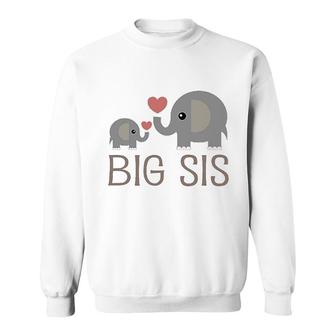 Big Sis Elephant Sweatshirt | Mazezy