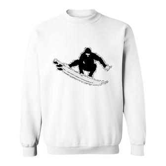 Bigfoot Surfing Sweatshirt | Mazezy