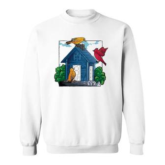 Bird House Birdbox Nest Box Sweatshirt | Mazezy