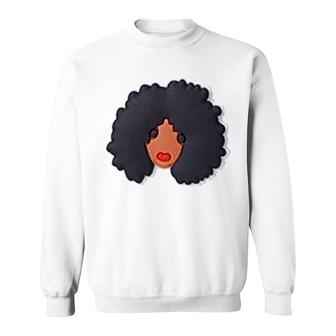Black Curly Hair Sweatshirt | Mazezy