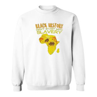 Black History No Slavery Africa Sweatshirt | Mazezy