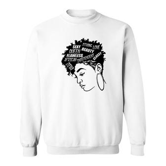 Black History Strong Black Woman Sweatshirt | Mazezy