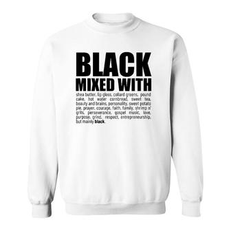 Black Mixed With Proud Expressions Sweatshirt | Mazezy