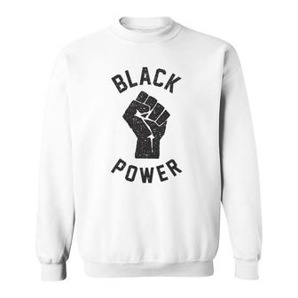 Black Power Raised Fist Vintage Sweatshirt | Mazezy CA