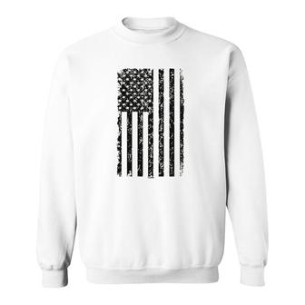 Black Usa Flag United States Sweatshirt | Mazezy