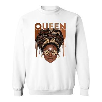 Black Woman Educated Strong Melanin Queen African American Sweatshirt | Mazezy