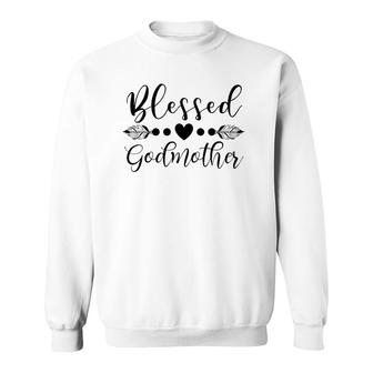 Blessed Godmother - Godmother Bear Llama Shark - Plus Size Sweatshirt | Mazezy