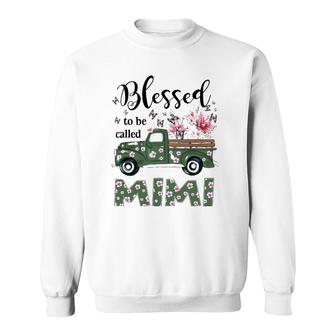 Blessed Mimi Truck Flower Mother's Day Sweatshirt | Mazezy