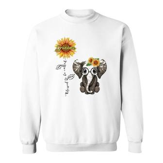 Blessed To Be Called Grandma Hippie Elephant Mother's Day Sweatshirt | Mazezy