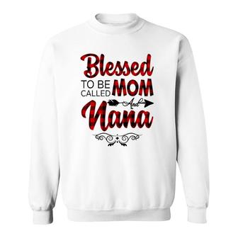 Blessed To Be Called Mom And Nana Floral Grandma Sweatshirt | Mazezy CA