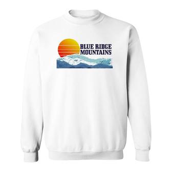 Blue Ridge Mountains Vintage Vintage Hiking Camping Gift Sweatshirt | Mazezy