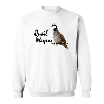 Bobwhite Quail Quail Whisperer Sweatshirt | Mazezy