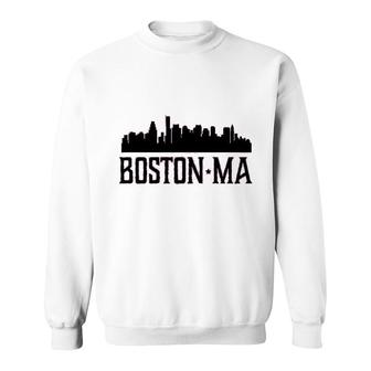 Boston Massachusetts Skyline City Sweatshirt | Mazezy