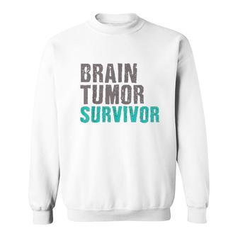 Brain Tumor Survivor Awareness Surgey Sweatshirt | Mazezy