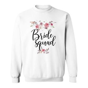 Bride Squad Wedding Gift For Bridesmaid Bridal Shower Sweatshirt | Mazezy