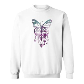 Butterfly Grahpic Art Sweatshirt | Mazezy