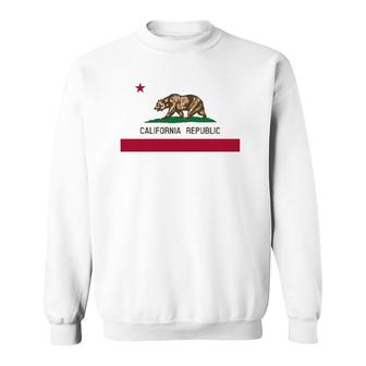 California 'Bear Republic' State Flag Sweatshirt | Mazezy