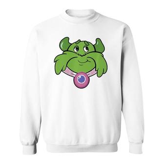 Candy Land Halloween Plumpy Big Face Premium Sweatshirt | Mazezy