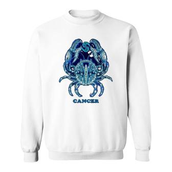 Canker Astrology Zodiac Sign Horoscope Design Sweatshirt | Mazezy