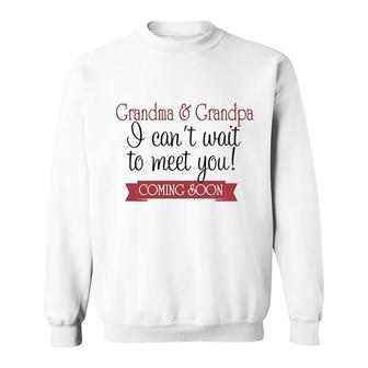 Cant Wait To Meet Grandparents Sweatshirt | Mazezy