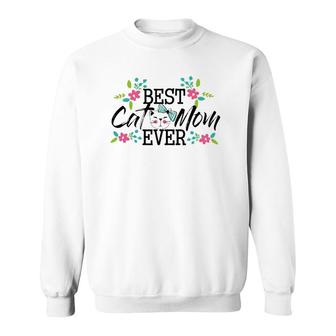 Cat Mama Pet Animal Lover Birthday Gift For Women Sweatshirt | Mazezy