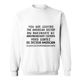 Checkpoint Charlie Berlin Sweatshirt | Mazezy