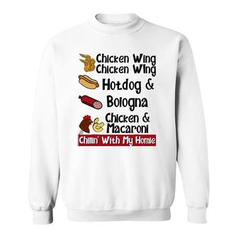 Chicken Wing Chicken Wing Hotdog & Bologna Sweatshirt | Mazezy