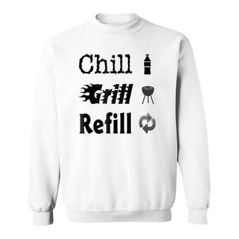 Chill Grill Refill Picnic Sweatshirt | Mazezy