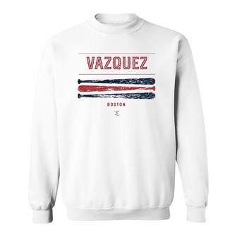 Christian Vazquez Vintage Baseball Bat Gameday Sweatshirt | Mazezy