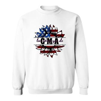 Cma Gift Appreciation Love What You Do American Flag Sunflower Patriotic 4Th Of July Sweatshirt | Mazezy CA
