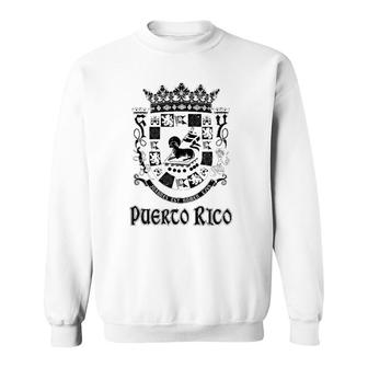 Coat Of Arms Puerto Rico Souvenir Gift Puerto Rican Vacation Sweatshirt | Mazezy UK