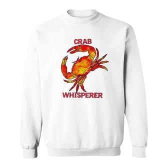 Cool Crab Whisperer Crabbing Sweatshirt | Mazezy
