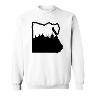 Cool Egypt Country Outline Cairo City Skyline Sweatshirt