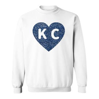 Cool Love Kansas City Kc Heart Print Sweatshirt | Mazezy