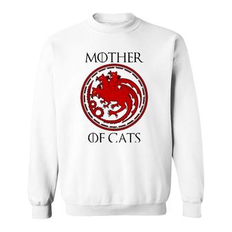 Cool Mother Of Cats Design For Cat And Kitten Enthusiasts Sweatshirt | Mazezy