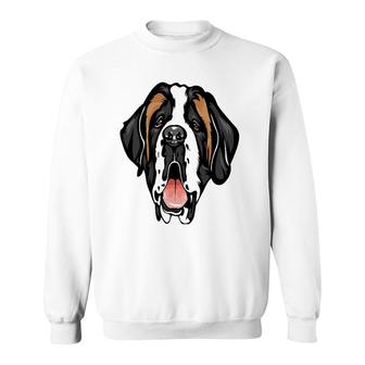 Cool Saint Bernard Face Pet Lover Sweatshirt | Mazezy