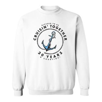 Couples Matching 20Th Anniversary Cruise Boat Anchor Sweatshirt | Mazezy