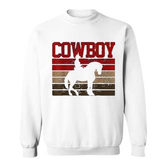 Cowboy Rodeo Horse Gift Country Sweatshirt | Mazezy