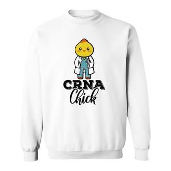 Crna Chick Anesthesiologist Nurse Funny Mother's Day Sweatshirt | Mazezy