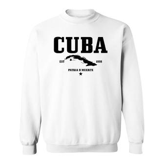 Cuba Est 1898 Cuban Flag Pride Vintage Cuba Sweatshirt | Mazezy