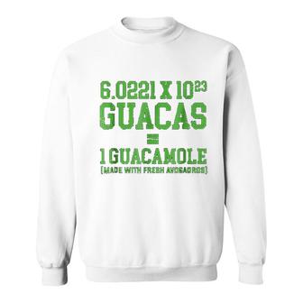 Cute Avocado Avogadros Number Guacamole Sweatshirt | Mazezy