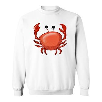 Cute Crab For Kids Ocean Animal Sea Creature Funny Crabs Sweatshirt | Mazezy