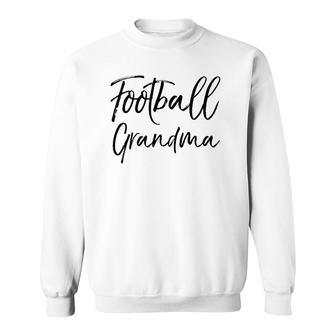 Cute Football Grandmother Gift For Women Football Grandma Sweatshirt | Mazezy