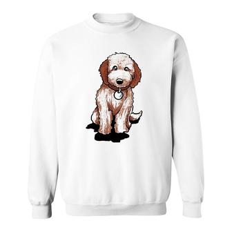 Cute Goldendoodle Puppy Gift Golden Doodle Pullover Sweatshirt | Mazezy UK