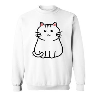 Cute Gray Tabby Cat Feline Companion Tabby Cats Sweatshirt | Mazezy