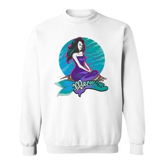 Cute Mermaid Mom For Stylist Women And Mothers Sweatshirt | Mazezy