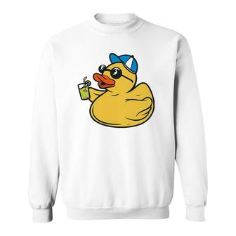 Cute Rubber Ducky Sunglasses Summer Party Duck Toy Kids Sweatshirt | Mazezy