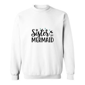 Cute Sister Mermaid Mermaid Matching Family Sweatshirt - Thegiftio UK
