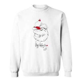 Cute Sloth With Cup Happy Valentine's Day Sweatshirt